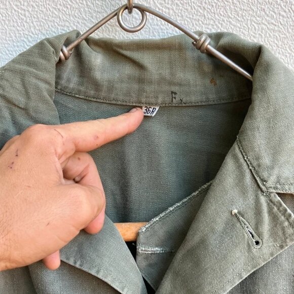 Original US Army WW2 HBT Jacket - Picture 3 of 8